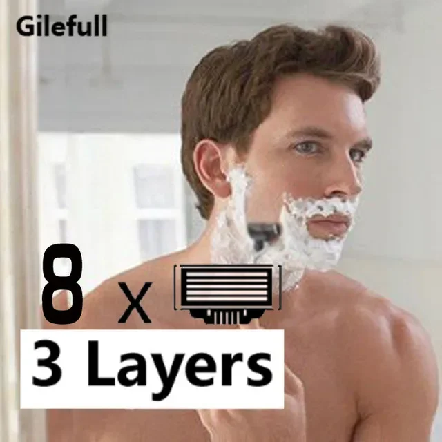 8 шт./упак. мужские лезвия для – обзор и цена Men'S Face Grooming