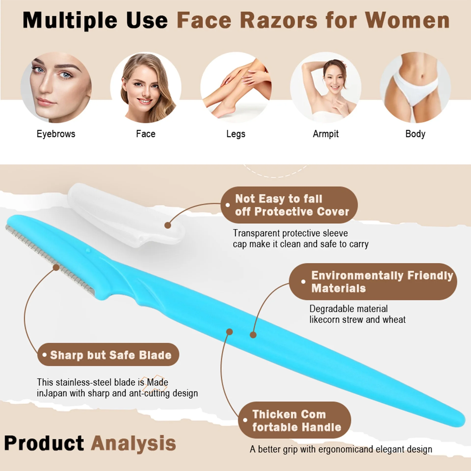 5/10/30/40 шт. бритв для брове – обзор и цена Men'S Face Grooming